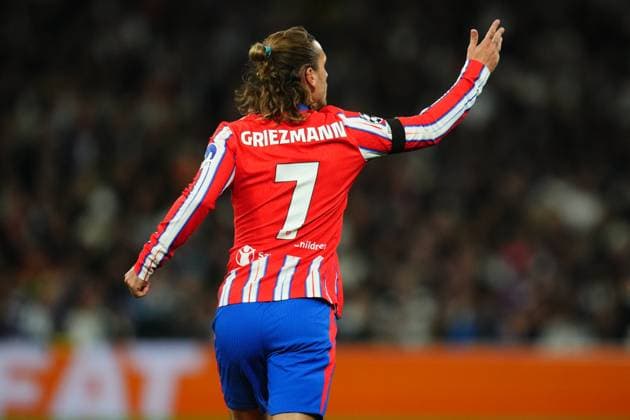 ESP: Real Madrid v Atletico de Madrid. UEFA Champions League match. Round of 16. Fist Leg. Antoine Griezmann of Atletico de Madrid during the UEFA Champions League match, Round of 16, first leg, between Real Madrid and Atletico de Madrid played at Santiago Bernabeu Stadium on March 4, 2025 in Madrid Spain. kpng Copyright: xBaguxBlancox xPRESSINPHOTOx PS_250304_UCL_RMA_ATL_023