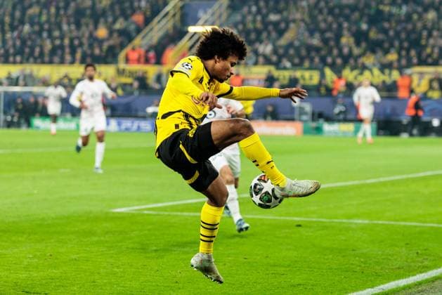 UEFA Champions League, Borussia Dortmund LOSC Lille 04 03 2025 Karim Adeyemi Borussia Dortmund, 27 saves on the line UEFA Champions League round of 16 first leg, Borussia Dortmund LOSC Lille Dortmund, SIGNAL IDUNA PARK on 04 03 2025 Copyright: xBEAUTIFULxSPORTS Wunderlx
