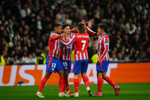 UEFA Champions League match between Real Madrid and Atletico de Madrid, Round of 16, first leg, played at Santiago Bernabeu Stadium on March 4, 2025 in Madrid, Spain. (Photo by Bagu Blanco PRESSINPHOTO) Copyright: xBaguxBlancox xPressinphotox