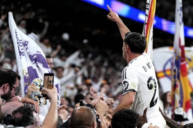 Sport Bilder des Tages Cc Madrid 04 03 2025 - Champions League Real Madrid-Atletico Madrid foto Cesar Cebolla Image nella foto: esultanza gol Brahim Diaz 