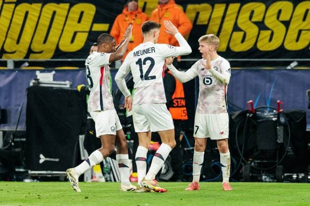 UEFA Champions League, Borussia Dortmund LOSC Lille 04 03 2025 Hakon Arnar Haraldsson LOSC Lille, 7 UEFA Champions League round of 16 first leg, Borussia Dortmund LOSC Lille Dortmund, SIGNAL IDUNA PARK on 04 03 2025 Copyright: xBEAUTIFULxSPORTS Wunderlx