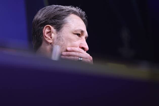 04 03 2025, Football, UEFA Champions League, Borussia Dortmund OSC Lille, Signal Iduna Park, Round of 16, Season 2024 2025 Coach Niko Kovac Head Coach BVB at the press conference after the match North Rhine-Westphalia Germany