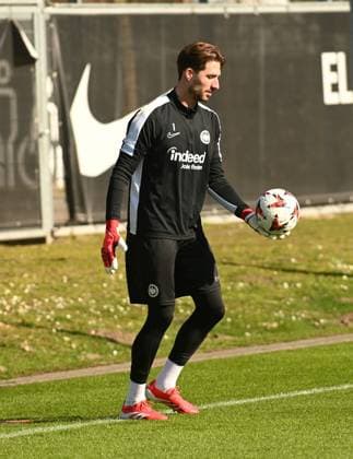 05 03 2025 Frankfurt am Main, Deutsche Bank Park Bundesliga Season 2024 2025 Eintracht Frankfurt Training Goalkeeper Kevin Trapp 1, Eintracht Frankfurt DFL DFB REGULATIONS PROHIBIT ANY USE OF PHOTOGRAPHS AS IMAGE SEQUENCES AND OR QUASI VIDEO