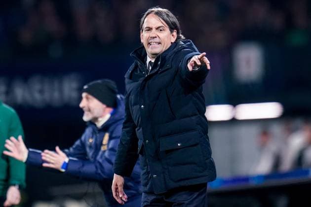ROTTERDAM, 05-03-25, Stadium de Kuip, Champions League, 2024 2025, Feyenoord - Feyenoord Inter Milan, Inter Milan coach Simone Inzaghi Feyenoord Inter Milan  x28179017x Copyright:
