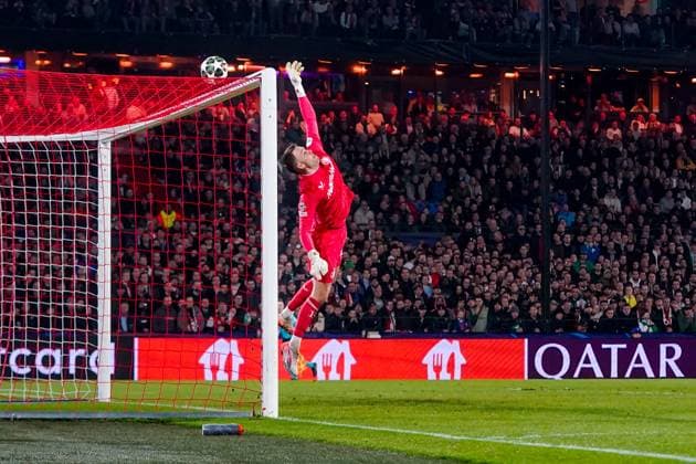 ROTTERDAM, 05-03-25, Stadium de Kuip, Champions League, 2024 2025, Feyenoord - Feyenoord Inter Milan, Feyenoord goalkeeper Timon Wellenreuther Feyenoord Inter Milan  x28179192x Copyright: