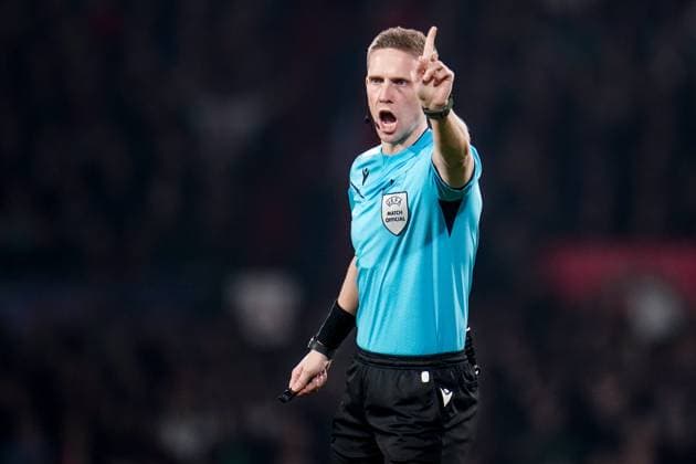 ROTTERDAM, 05-03-25, Stadium de Kuip, Champions League, 2024 2025, Feyenoord - Feyenoord Inter Milan, Referee Espen Eskas Feyenoord Inter Milan  x28179197x Copyright: