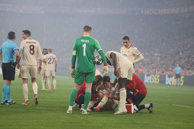 Football Bayern Leverkusen Football Champions League, FC Bayern Munich Bayer 04 Leverkusen, Round of 16, Season 2024 2025, on 5 03 2025 in Munich, A L L I A N Z A R E N A, Germany Source Copyright Credit Oryk HAIST xFUSSBALL-BAYERN-LEVERKUSENx