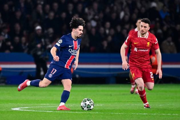 FOOTBALL : PSG vs Liverpool - Ligue des Champions - 05 03 2025 Vitinha Vitor Machado ( 17 - PSG ) during the UEFA Champions League match between Paris Saint Germain and Liverpool FC at Parc Des Princes on March 05 , 2025 in Paris, France. ( Photo by Dante Badano PsnewZ ) - ParisFrance  Copyright: xDantexBadanox