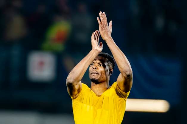 FC Internazionale Milan defender Denzel Dumfries during the match Feyenoord Inter at the Stadium De Kuip for the UEFA Champions League Round of 16 1st leg season 2024 2025 in ROTTERDAM, Netherlands on 5 march 2025, photo by Marcel van Dorst EYE4images DeFodi Images