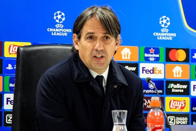 ROTTERDAM, 5-3-25, Stadium de Kuip, Champions League, 2024 2025, Feyenoord - Feyenoord Inter Milan, Inter player Simone Inzaghi Feyenoord Inter Milan  x28180226x Copyright: