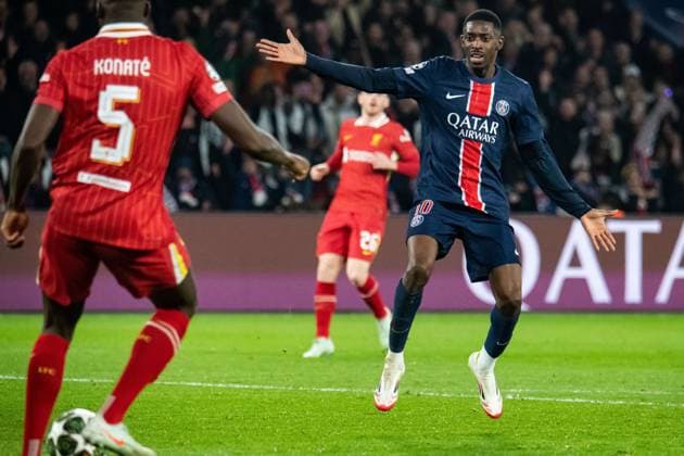 FOOTBALL : Paris SG vs FC Liverpool - Ligue des Champions - 8e de Finale aller - 05 03 2025 Ousmane Dembele (Paris SG) ParisFrance  Copyright: xBaptistexAutissierx