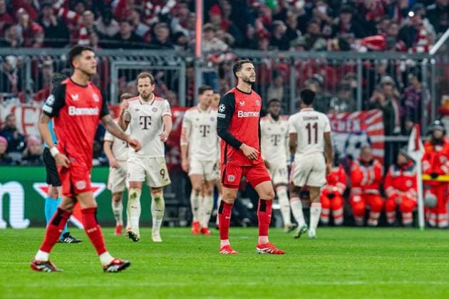 05 03 2025, FC Bayern München vs Bayer Leverkusen, UEFA Champions League, round of 16 first leg goal for 2-0 by Jamal Musiala FC Bayern Muenchen, 42 Copyright: xBahhoxKarax