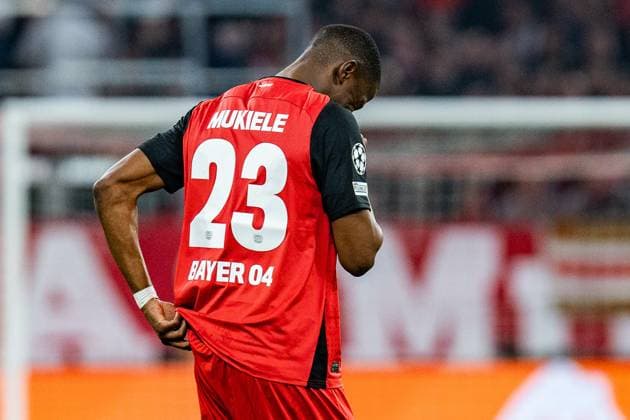 05 03 2025, FC Bayern Munich vs Bayer Leverkusen, UEFA Champions League, round of 16 first leg Nordi Mukiele Bayer 04 Leverkusen, 23 yellow red card Copyright: xBahhoxKarax