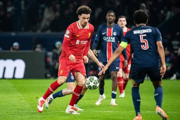 FOOTBALL : Paris SG vs FC Liverpool - Ligue des Champions - 8e de Finale aller - 05 03 2025 Curtis Jones (FC Liverpool) ParisFrance  Copyright: xBaptistexAutissierx
