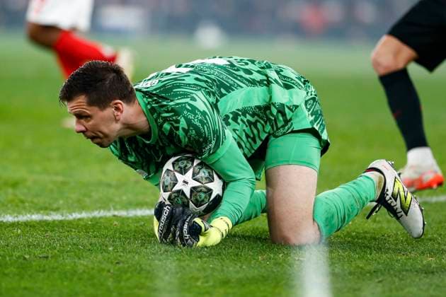 March 5, 2025, Valdebebas, Madrid, SPAIN: Wojciech Szczesny of FC Barcelona, Barca in action during the UEFA Champions League 2024 25 UEFA Champions League 2024 25 Round of 16 first Lleg match between SL Benfica and FC Barcelona at Estadio do Lisboa e Benfica on March 05, 2025 in Lisbon, Portugal. Valdebebas SPAIN - ZUMAa181 20250305_zaa_a181_028 Copyright: xIrinaxR.xHx