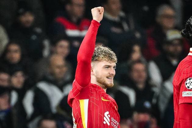 March 5, 2025, Paris, France, France: Harvey ELLIOTT of FC Liverpool celebrates his goal during the UEFA Champions League match between Paris Saint-Germain and Liverpool FC at Parc des Princes Stadium on March 05, 2025 in Paris, France. Paris France - ZUMAm308 20250305_zsp_m308_011 Copyright: xMatthieuxMirvillex