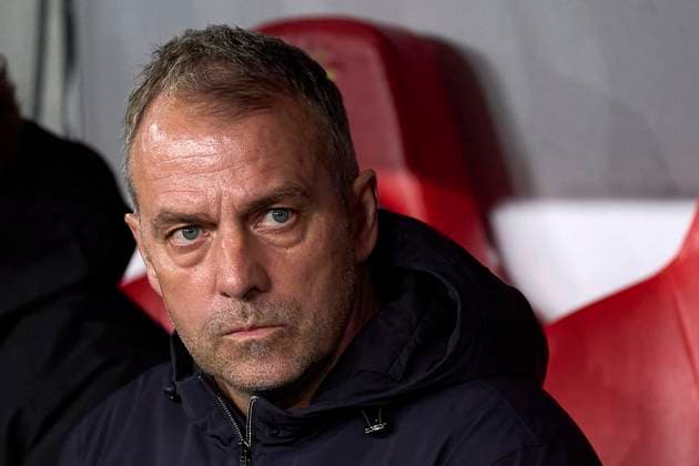 SL Benfica Vs FC Barcelona, Barca - UEFA Champions League 2024 25 Round Of 16 First Leg Hansi Flick, Head Coach of FC Barcelona looks on prior to the UEFA Champions League 2024 25 UEFA Champions League 2024 25 Round of 16 first leg match between SL Benfica and FC Barcelona at on March 05, 2025 in Lisbon, Portugal. Lisbon, Portugal Lisbon Portugal  Copyright: xJosexManuelxAlvarezxReyx originalFilename:alvarezrey-slbenfic250305_npa24.jpg