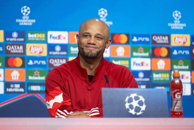 Soccer, Men, Season 2024 2025, Champions League Round of 16, First leg , FC Bayern München Bayer Leverkusen 3 0 , Coach Vincent Kompany Bayern München , 05 03 2025, Copyright: xMatthiasxKochx