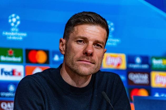 05 03 2025, FC Bayern Munich vs Bayer Leverkusen, UEFA Champions League, Round of 16 first leg Press conference with Xabi Alonso Bayer 04 Leverkusen, Head Coach Copyright: xBahhoxKarax