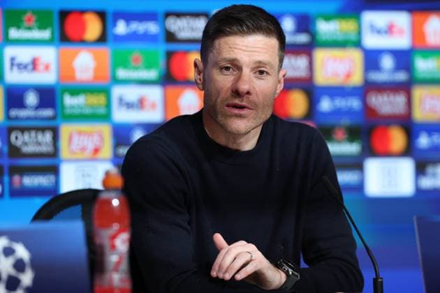 Soccer UEFA Champions League Round of 16 FC Bayern Munich Bayer 04 Leverkusen on 05 03 2025 at the Allianz Arena in Munich Xabi Alonso Coach Head Coach Leverkusen xMSx