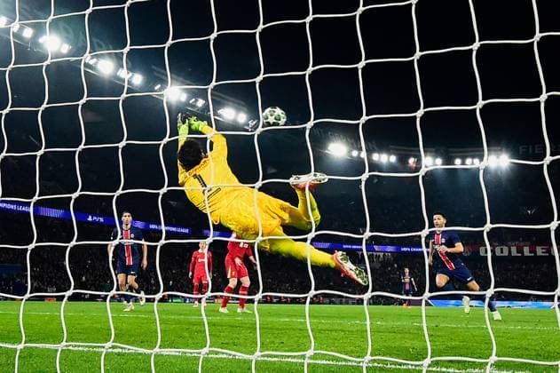 FOOTBALL : PSG vs Liverpool - Ligue des Champions - 05 03 2025 Photo taken with a remote camera - Alisson Becker ( 1 - Liverpool ) during the UEFA Champions League match between Paris Saint Germain and Liverpool FC at Parc Des Princes on March 05 , 2025 in Paris, France. ( Photo by Dante Badano PsnewZ ) - ParisFrance  Copyright: xDantexBadanox