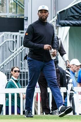 March 5, 2025, Orlando, Florida, USA: TGL sideline reporter Jahmai Webster on the putting green after the Arnold Palmer Invitational presented by Mastercard Pro-Am at Bay Hill Club & Lodge. Orlando USA - ZUMAw109 20250305_fap_w109_008 Copyright: xDebbyxWongx