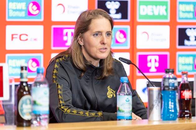 Press conference 1 FC Köln, 06 03 2025 Britta Carlson at the press conference of 1 FC Köln, on 06 03 2025, RheinEnergie Stadion, Cologne Copyright: xBEAUTIFULxSPORTS Meuselx