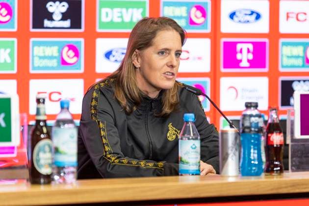 Press conference 1 FC Köln, 06 03 2025 Britta Carlson at the press conference of 1 FC Köln, on 06 03 2025, RheinEnergie Stadion, Cologne Copyright: xBEAUTIFULxSPORTS Meuselx