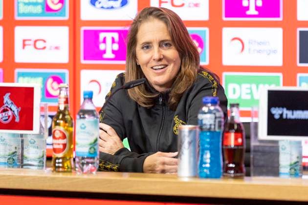 Press conference 1 FC Köln, 06 03 2025 Britta Carlson at the press conference of 1 FC Köln, on 06 03 2025, RheinEnergie Stadion, Cologne Copyright: xBEAUTIFULxSPORTS Meuselx