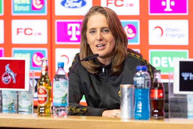 Press conference 1 FC Köln, 06 03 2025 Britta Carlson at the press conference of 1 FC Köln, on 06 03 2025, RheinEnergie Stadion, Cologne Copyright: xBEAUTIFULxSPORTS Meuselx