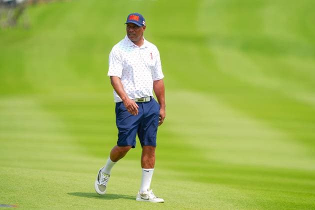 Reignwood Icons of Football Bangkok Day one - 1 Mar 2025 Paul Ince seen action during his fourballs Match on Day One of the Reignwood Icons of Football tournament in Bangkok at Robinswood Golf Club. Bangkok Thailand Copyright: xAmpholxThongmueangluangx xSOPAxImagesx A9307604