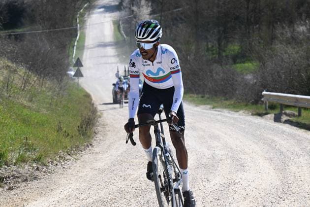 06-03-2025 Allenamento Strade Bianche 2025; 2025, Movistar; Tesfatsion, Natael; Le Tolfe; 