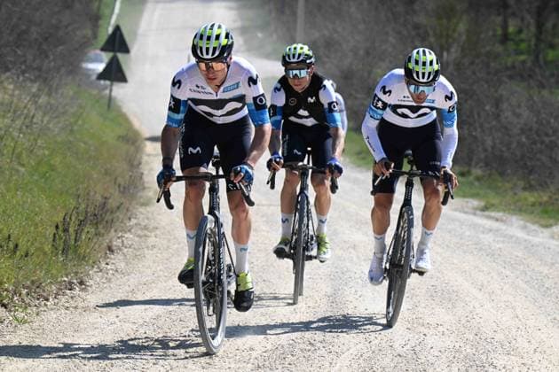 06-03-2025 Allenamento Strade Bianche 2025; 2025, Movistar; Formolo, Davide; Le Tolfe; 