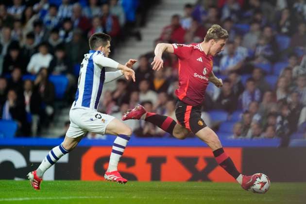 Football, EL, Real Sociedad San Sebastian - Manchester United