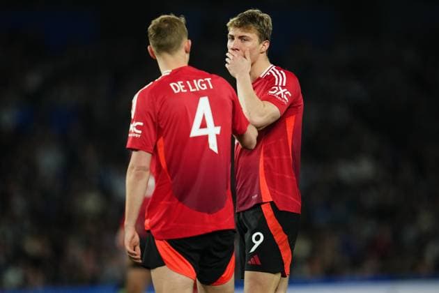 Rasmus Hojlund of Manchester United, ManU Real Sociedad v Manchester United, UEFA Europa League match, Round of 16, first leg. Football, Reale Arena Stadium, San Sebastian, Spain - 6 March 2025 Editorial use only  Copyright: xBlanco PRESSINPHOTO Shutterstockx 15182705bj