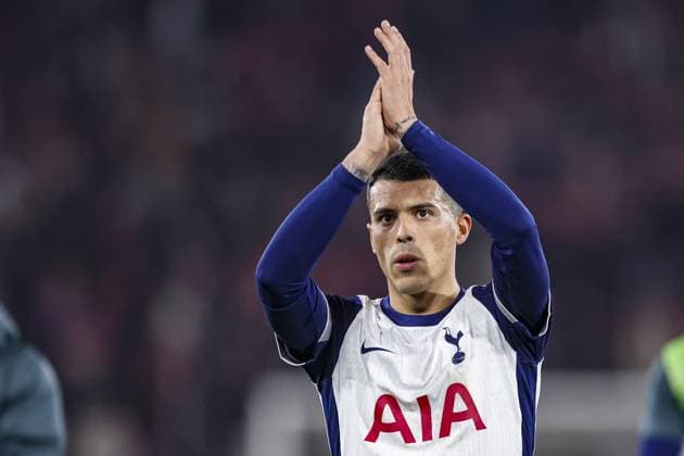 ALKMAAR, 06-03-2025, AFAS Stadium, UEFA Europa League, season 2024 2025. Match between AZ - Tottenham Hotspur. Tottenham Hotspur player Pedro Porro after the match AZ - Tottenham Hotspur  x28189767x Copyright: