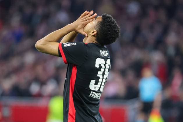 UEFA Europa League Ajax Amsterdam Eintracht Frankfurt on 06 03 2025 at the Johan Cruijff ArenA in Amsterdam Ansgar Knauff Frankfurt 36 dissatisfied, disappointed, disappointed, dejected MH