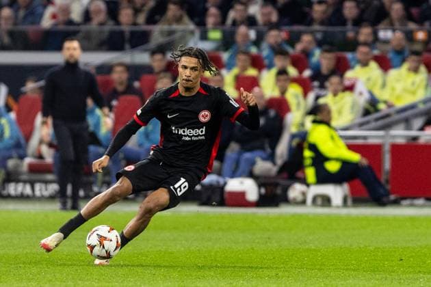 UEFA Europa League Ajax Amsterdam Eintracht Frankfurt 06 03 2025 Jean Matteo Bahoya Eintracht Frankfurt, 19 UEFA Europa League Ajax Amsterdam Eintracht Frankfurt Johan Cruijff Arena, Amsterdam 06 03 2025 Copyright: xBEAUTIFULxSPORTS Buriakovx