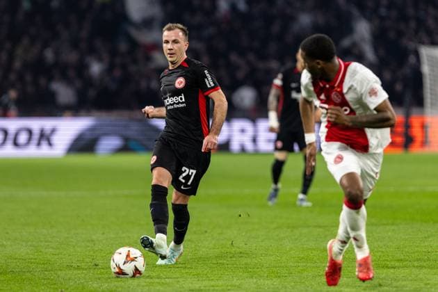 UEFA Europa League Ajax Amsterdam Eintracht Frankfurt 06 03 2025 Mario Götze Eintracht Frankfurt, 27 UEFA Europa League Ajax Amsterdam Eintracht Frankfurt Johan Cruijff Arena, Amsterdam 06 03 2025 Copyright: xBEAUTIFULxSPORTS Buriakovx