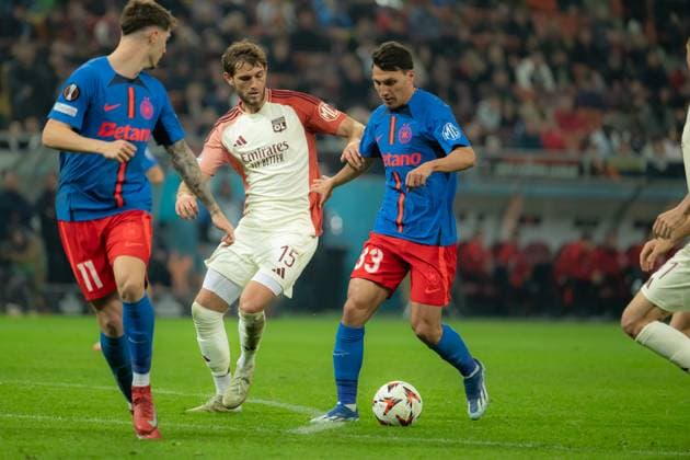 Europa League: FCSB-Olympique Lyon, Bucharest, 06.03.2025 Europa League: FCSB-Olympique Lyon, Bucharest, 06.03.2025, Risto Radunovic during the match. Copyright: xVLADxBEREHOLSCHIx