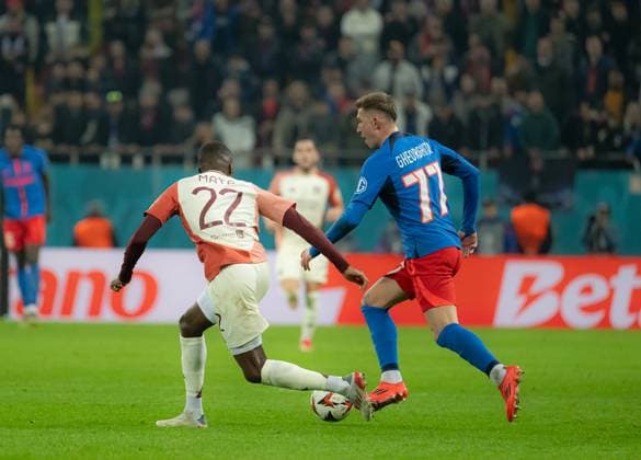 Europa League: FCSB-Olympique Lyon, Bucharest, 06.03.2025 Europa League: FCSB-Olympique Lyon, Bucharest, 06.03.2025, Andrei Gheorghita during the match. Copyright: xVLADxBEREHOLSCHIx