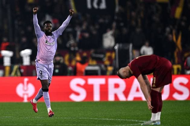 As Roma 06 03 2025 - Europa League Roma-Atletico Bilbao foto Antonello Sammarco Image nella foto: esultanza gol Inaki Williams 