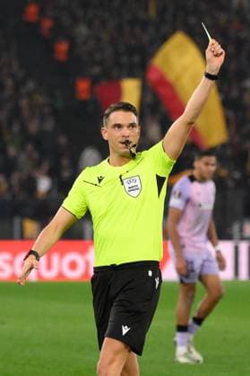 CALCIO - UEFA Europa League - AS Roma vs Athletic Bilbao Sandro Scharer referee during the UEFA Europa League 2024-2025 football match between AS Roma vs Athletic Bilbao at the Olympic Stadium in Rome on March 06, 2025. Rome Italy  Copyright: xIPAxSport ABACAx