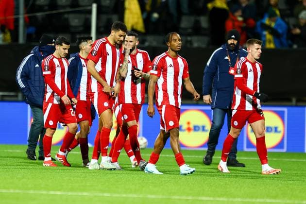 UEFA Europa leauge 2024 2025 Bodo Glimt Olympiakos Bodo 20250306 UEFA Europa leauge match between Bodo Glimt and Olympiakos at Aspmyra Stadium Photo Mats Torbergsen NTB Bodo Norge EDITORIAL USE ONLY RESTRICTED USE FOR BETTING COMPANIES  Copyright: xMatsxTorbergsenx xNTBx