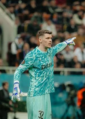 Europa League: FCSB-Olympique Lyon, Bucharest, 06.03.2025 Europa League: FCSB-Olympique Lyon, Bucharest, 06.03.2025, Stefan Tarnovanu during the match. Copyright: xVLADxBEREHOLSCHIx