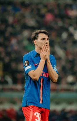 Europa League: FCSB-Olympique Lyon, Bucharest, 06.03.2025 Europa League: FCSB-Olympique Lyon, Bucharest, 06.03.2025, Risto Radunovic during the match. Copyright: xVLADxBEREHOLSCHIx