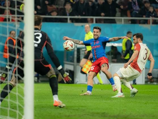 Europa League: FCSB-Olympique Lyon, Bucharest, 06.03.2025 Europa League: FCSB-Olympique Lyon, Bucharest, 06.03.2025, Alexandru Baluta during the match. Copyright: xVLADxBEREHOLSCHIx