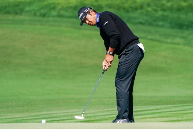 March 6, 2025, Orlando, Florida, USA: Hideki Matsuyama putts the 5th green during the first round of the Arnold Palmer Invitational presented by Mastercard at Bay Hill Club & Lodge. Orlando USA - ZUMAw109 20250306_fap_w109_030 Copyright: xDebbyxWongx