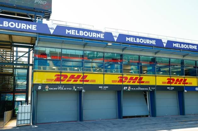 March 7, 2025, Melbourne, Victoria, Australia: The garages of Gabriel Bortoleto of Brazil and Nico Hulkenberg of Germany and the Kick Sauber Team are pictured as track preparations are underway at the Albert Park Grand Prix Circuit for the 2025 Australian Formula One Grand Prix, taking place from March 13 to March 16. Melbourne Australia - ZUMAs197 20250307_aaa_s197_029 Copyright: xGeorgexHitchensx