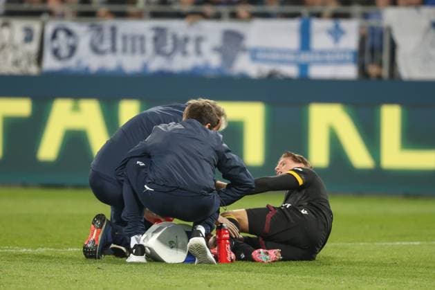 Darmstadt, Germany 07 March 2025 2 Liga 2024 2025 SV Darmstadt 98 vs Karlsruher SC In the picture Dzenis Burnic Karlsruher SC, 7 must be treated on the pitch DFL regulations prohibit any use of photographs as image sequences and or quasi video Merck Stadion am Böllenfalltor Hessen Copyright: xFotostandx xUlrichxScherbaumx
